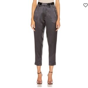 NWOT Fleur Du Mal silk tapperrd pant size 0